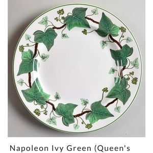 Napoleon Ivy.4 SP. Queens ware Wedgewood. As Used by Napoleon at St Helena 1815